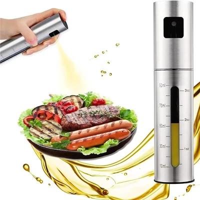 Fırınlama Zeytinyağı Sprey Şişesi 304 Paslanmaz Çelik Yağ Sprey Şişesi Sirke Sprey Şişeleri Barbekü Spreyleri Baharat Şişesi Mutfak