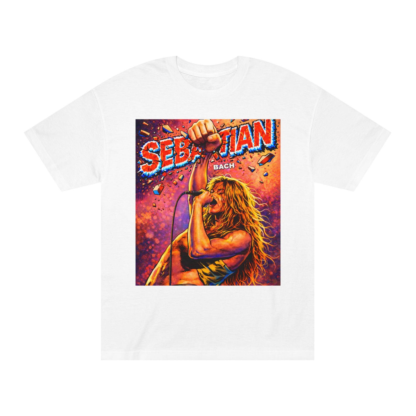 Sebastian Bach Tee | Comic Book Cover 4XL