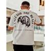 Men's Cotton T-shirt Versatile Round Neck Breathable Short Sleeved Base Fitness Tops for Men
