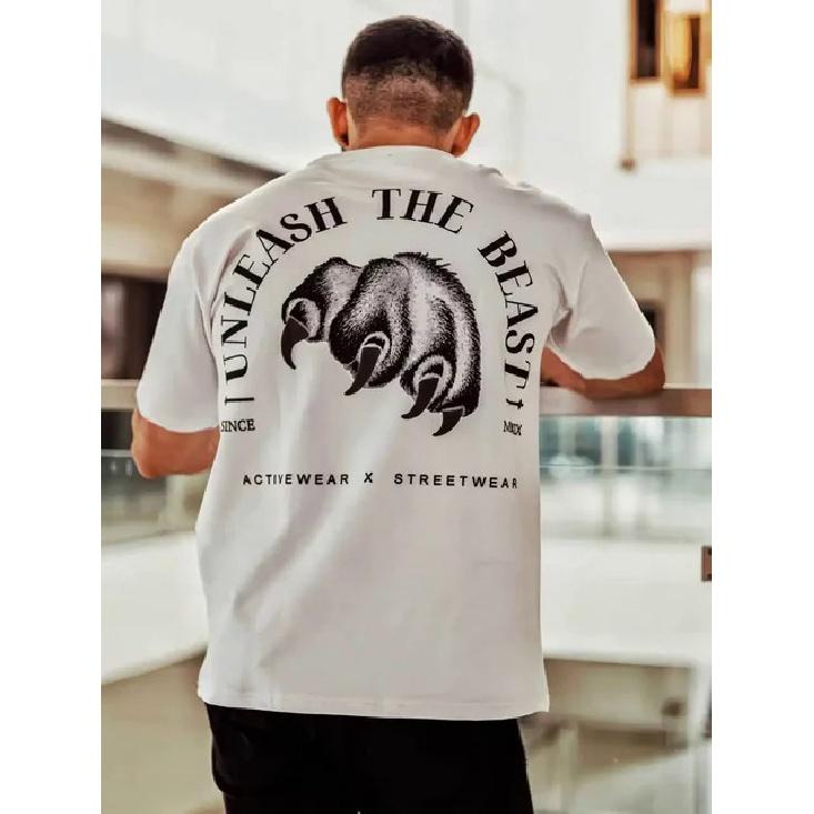Men's Cotton T-shirt Versatile Round Neck Breathable Short Sleeved Base Fitness Tops for Men