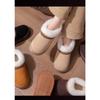 **Autumn Winter Cotton Slippers Women Indoor Home Plush Warm Couple Outdoor Wear Thick Sole Wear-Resistant Fuzzy Slippers Men**
