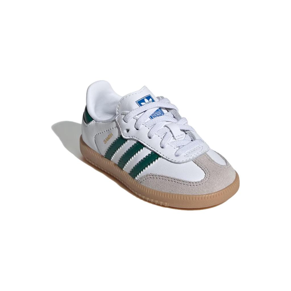 Adidas Samba OG I White Collegiate Green Gum Baby Sneakers Cloud-White IE1337
