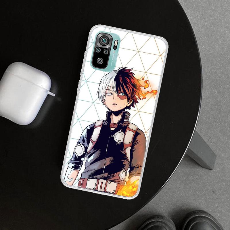 MHA Todoroki Shoto Phone Case Cover for Xiaomi Redmi Note 15 14 13 12 11 Pro Plus 14S 12S 11S 11T 11E 10S 10 Customized Fundas R