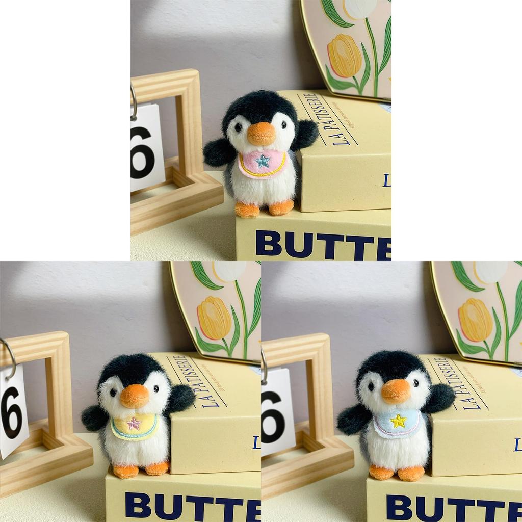 Cute Cartoon Penguin Plush Keychain With Polyester Fiber Filling For Kids And Teens