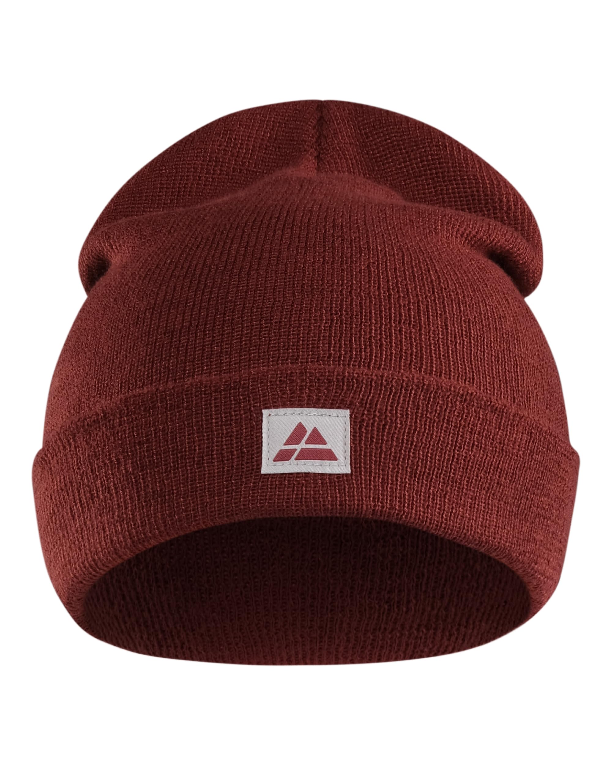 

DANISH ENDURANCE Вязаная шапка из переработанного полиэстера Теплая для осени и зимы Шапка, Красная,