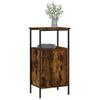 VidaXL Bedside Table Smoked Oak 41x31x80 Cm Engineered Wood 825927
