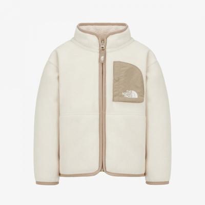 Kids Fleece Jacket Campout Cream Beige Nj4fr50t