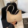 Women's bag  single-shoulder bag Korean style with a bow decorati fashiable crescent-shaped bag for casual commuting under