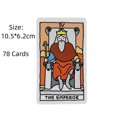 Carte dei Tarocchi fortunati da 10,3 * 6 cm: Un simpatico mazzo da 78 carte per principianti. Carte dei Tarocchi Kawaii