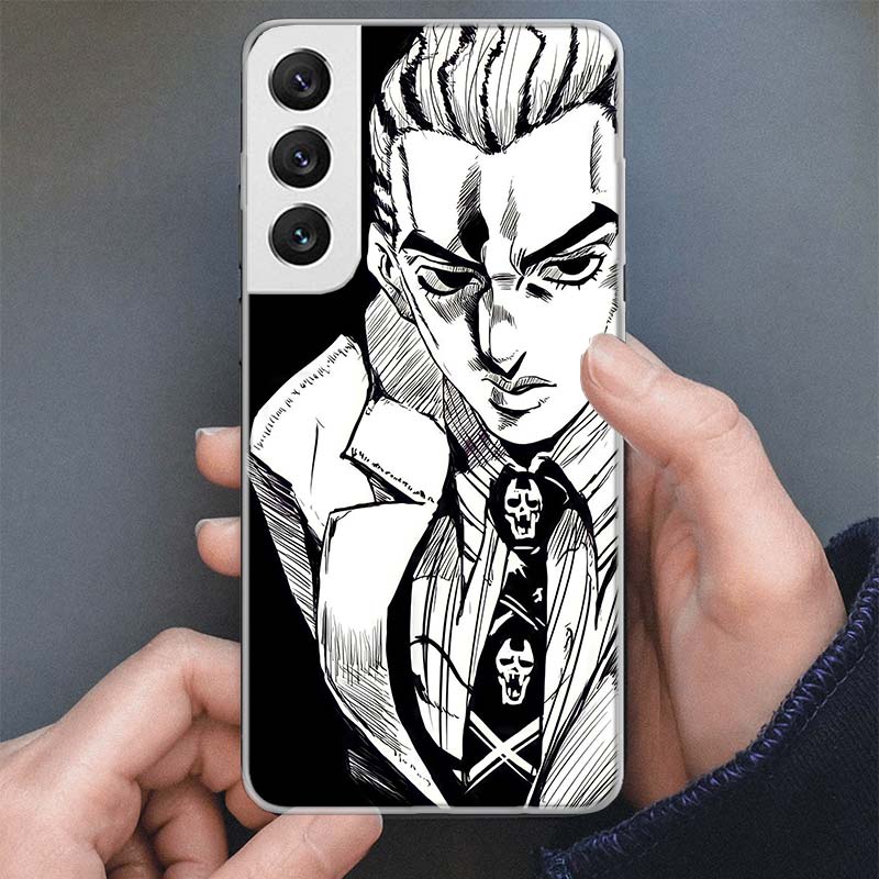 JoJo Kira Yoshikage Killer Queen Phone Case For Samsung Galaxy S25 S24 S23 Ultra S22 Plus S21 S20 FE S10 + S25 Edge Soft Cover S