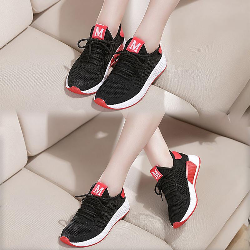 Lightweight Flying Woven Clearance Sneakers Korean All-match Women's Shoes Flat Casual Shoes Spring and Autumn Fashion Student Net Shoes