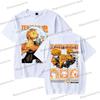 New Demon Slayer Zenitsu Agatsuma T Shirt Men Fashion Manga T-shirts Cool Two-sided Graphics Unisex Tops Anime Homme Camiseta