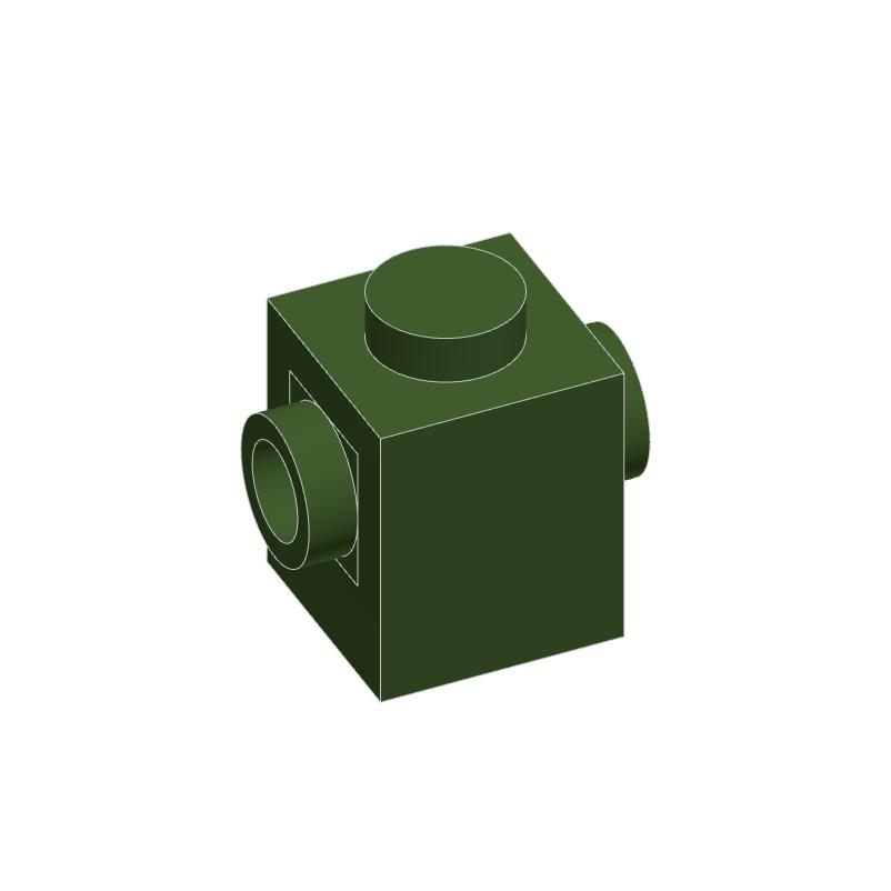 Non-Toxic 10Pcs 47905 1 X 1 With Studs On 2Sides Block Moc Accessories Compatible With Brick Diy Children'S Toy Assembly Part