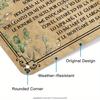 2D Flat, 1pc Vintage Spanish Metal Wall Art Sign with Poem 91 - Rustic Farmhouse Decor, 19.81x29.97 Cm Durable Iron Scripture Ar