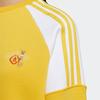 Adidas Neo Color Block Striped Sport Casual Crewneck Sweatshirt Women Tops Yellow HI4646