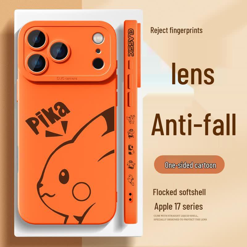 Cartoon Shockproof Silicone iPhone Case with Full Lens Protection
