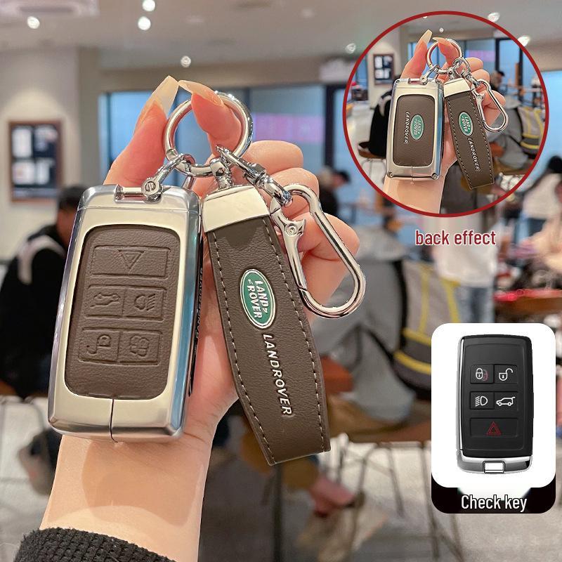 Metal Key Case for Land Rover Range Rover, Evoque, Discovery 4/5, Velar, Sport, Freelander 2