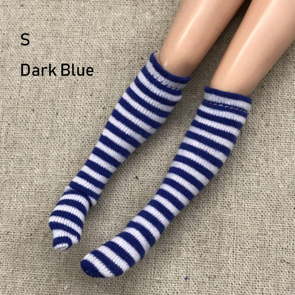 1 Pair Fashion Children  Girl DIY 's Clothes Accessories 1/6  Stockings Christmas Gift Stripe Socks