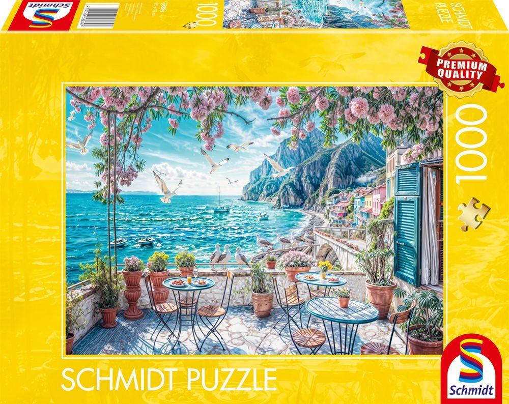 Puzzle - SCHMIDT SPIELE - Terrasse en bord de mer - 1000 pieces - Des 12 ans