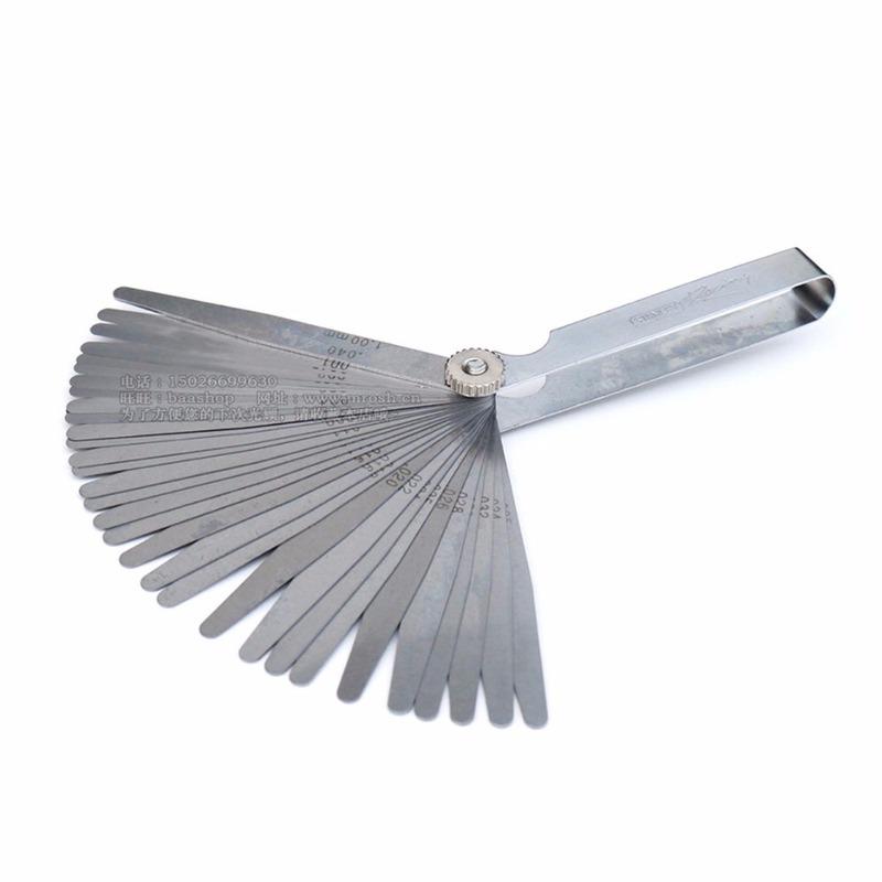 32 Blades Metric Thickness Gage Set Tappet Valve Feeler Gauge Gauges/METRIC Measuring Tool High Quality