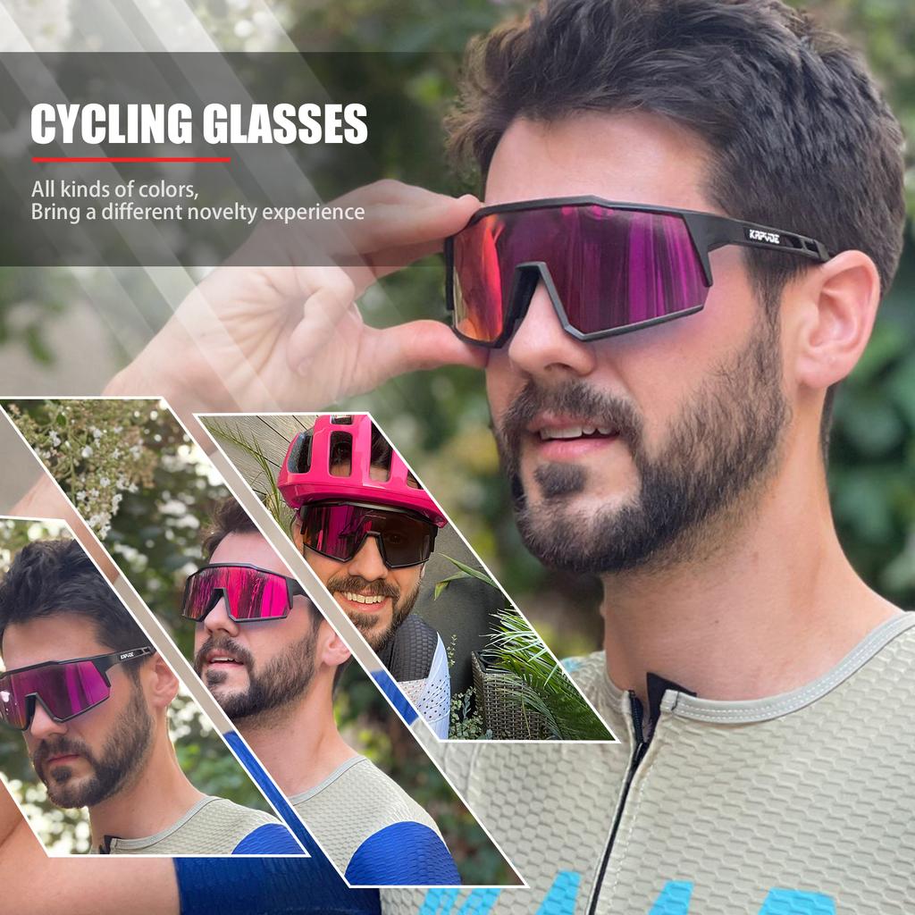 Kapvoe Sports Driving Bike Cycling Glasses Running Climbing Sunglasses Outdoor for Men Woman Bicycle Cycling UV400 Goggles Hot