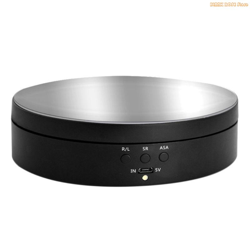 K1AE Electric Display Turntable 360 Degree Motorized Turntable Adjustable Rotating Display Stand for Photography Products