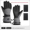 Electric Heated Gloves Waterproof Touchscreen 3 Heat Settings Heating for Outdoor Motorcycle Skiing Hiking Cycling for Men Women