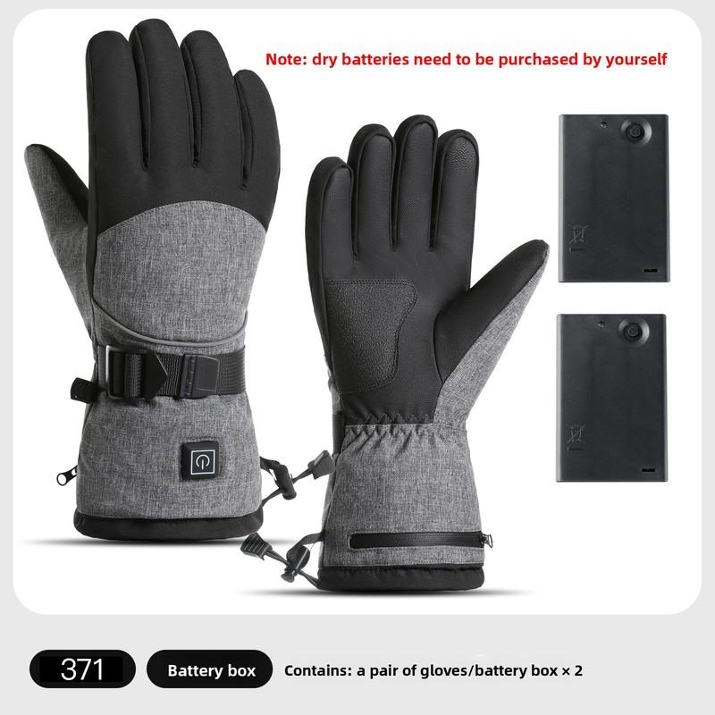 Electric Heated Gloves Waterproof Touchscreen 3 Heat Settings Heating for Outdoor Motorcycle Skiing Hiking Cycling for Men Women
