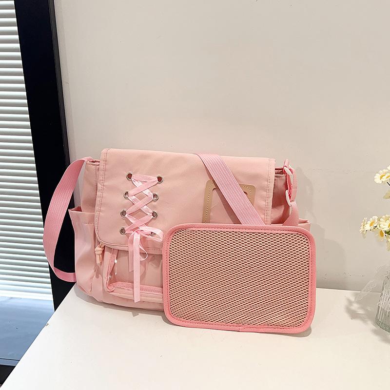 Cute Sweet Ulzzang Ita Bag JK Uniform Shoulder Bag Comic Exhibition Personality Crossbody Bag Japanese Y2K Girl Messenger Bag