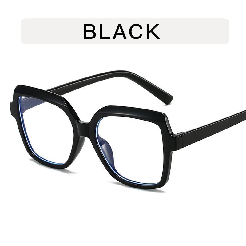 Color Blocking Glasses Pc Glasses Plain Glass Spectacles 14.8 * 4.6cm Anti Blue Light Glasses For Adults Men Everyday