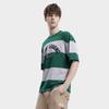 Fila New Casual Loose Striped Spliced Tennis T-Shirt Men Tops Summer-Green F11M339109F-DG