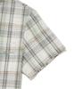 WACKY WILLY Women'S Semi-Oversized Check Short Sleeve Shirt Green