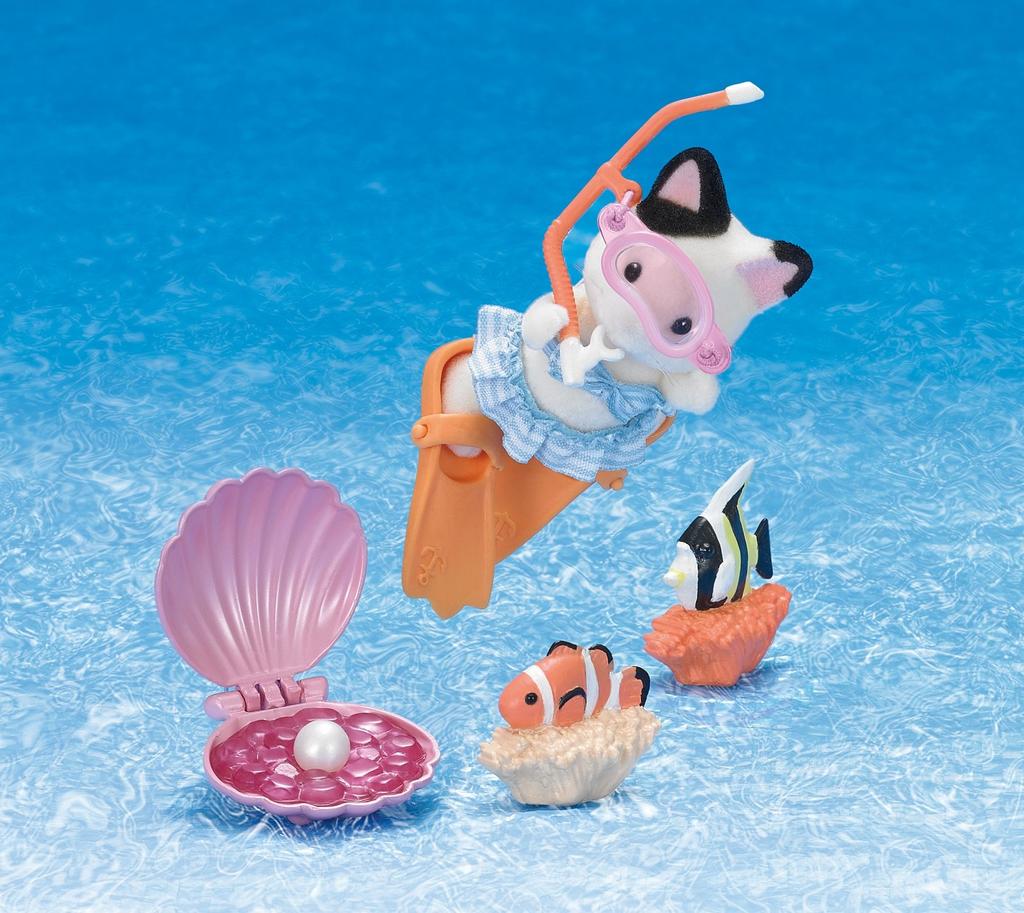 Sylvanian Families Rodinný výlet Hledání pokladu [Sea Set] M-04