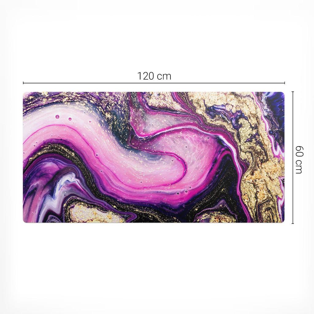 Mata Antypoślizgowa Pod Myszkę I Klawiaturę Abstrakcyjny Wir 120X60 Cm
