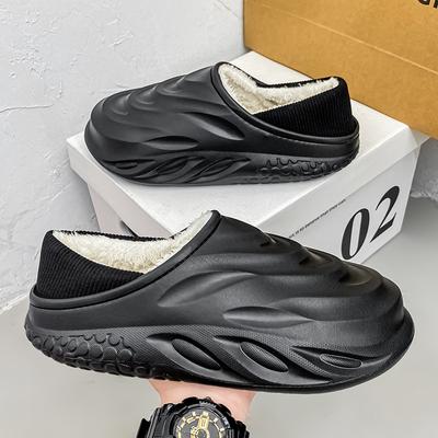 Neue Mode Baumwollpantoffeln Herren Winter Warm Zuhause Baumwollschuhe Wasserdichte Gartenschuhe Indoor Slipper Für Herren Pantoletten Clogs
