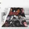 Custom Ultra-Soft Fleece Dexter Morgan Throw Blanket Warm Flannel Movie Blankets For Bed Office Sofa Bedspreads