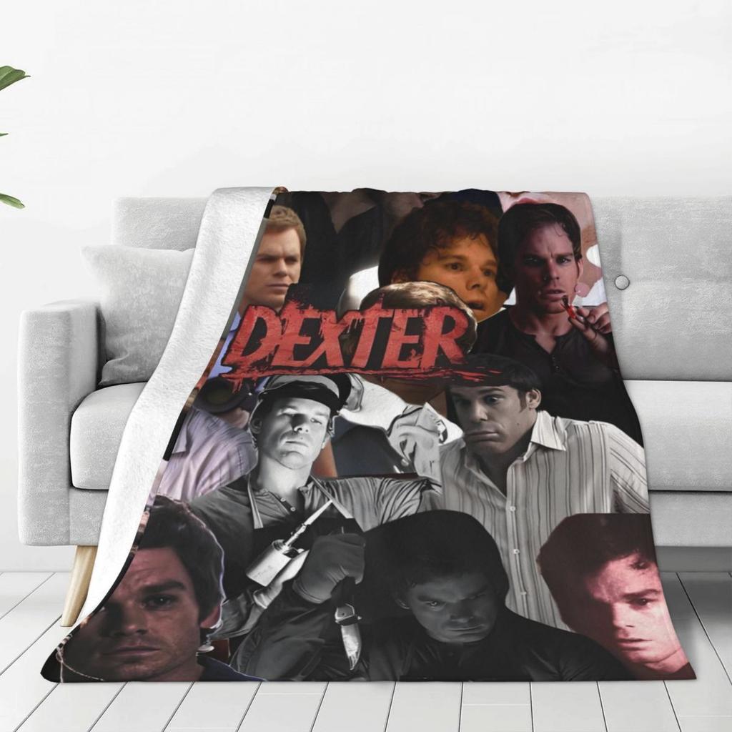 Custom Ultra-Soft Fleece Dexter Morgan Throw Blanket Warm Flannel Movie Blankets For Bed Office Sofa Bedspreads