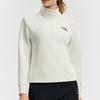 FILA Tennis Series Solid Color Long Sleeve Stand Collar Pullover Sweatshirt Women sweatshirt A11W613220F-IV