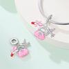 925 Silver Ocean Princess Magic Mirror Princess Rose Princess Charms Pendants Fit DIY Bracelets Party Jewelry