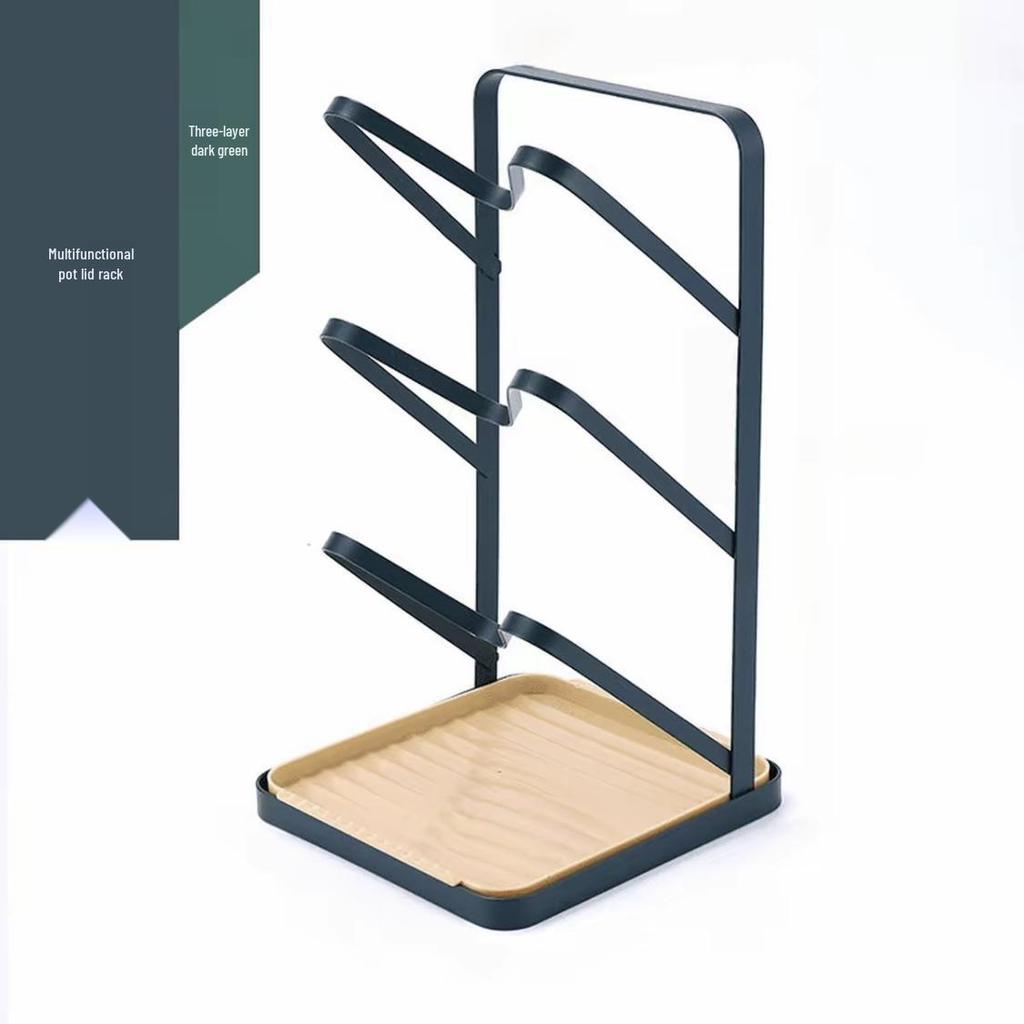 Barevný bezvrtací kuchyňský držák na poklice a prkénka