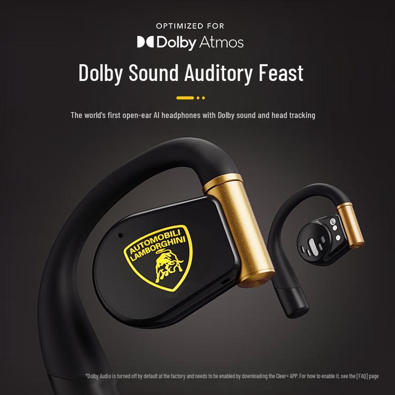 Cleer ARC 3 Lamborghini Edition Open-Ear AI Smart Bluetooth Headphones