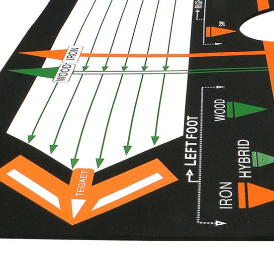 Golf Station Board Korektivní držení těla Skládací Golfový švih Trenér Cvičební podložka Tréninková podložka pro milovníky golfu