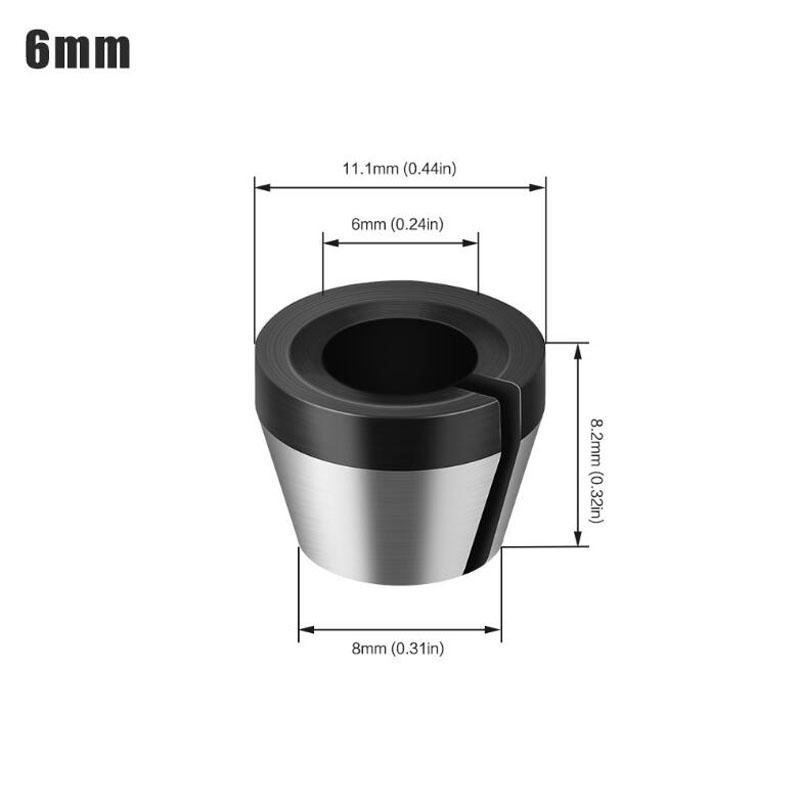 6mm 6,35mm 8mm kleštinové sklíčidlo Gravírovací stroj s maticovým adaptérem pro frézování bitů Příslušenství pro elektrické frézy