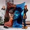 1pc Avatar Fire and Ash Outdoor Flannel Blanket, Cozy & Warm Soft Te Playful Design, Napping Camping,