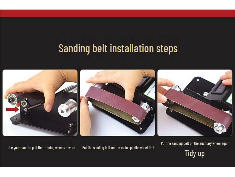 Mini Sanding Belt Knife Sharpener with 330*30mm Aluminum Oxide Belt