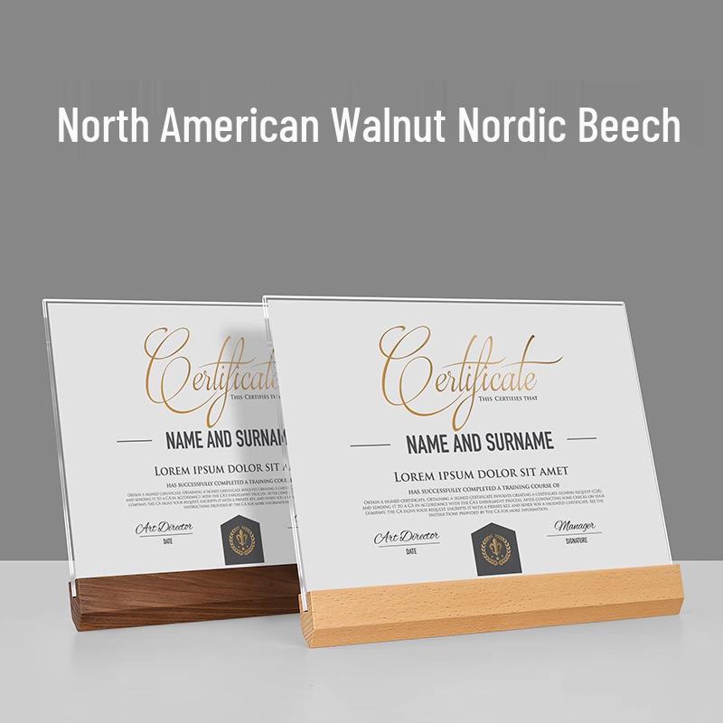 A4 Wooden Certificate and Award Display Frame