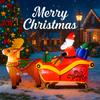 8.5FT LED Inflatable Xmas Yard Decor Santa Sleigh with Reindeer Christma Home Decoration Supplie Ornament Gift Toy Holiday Decor