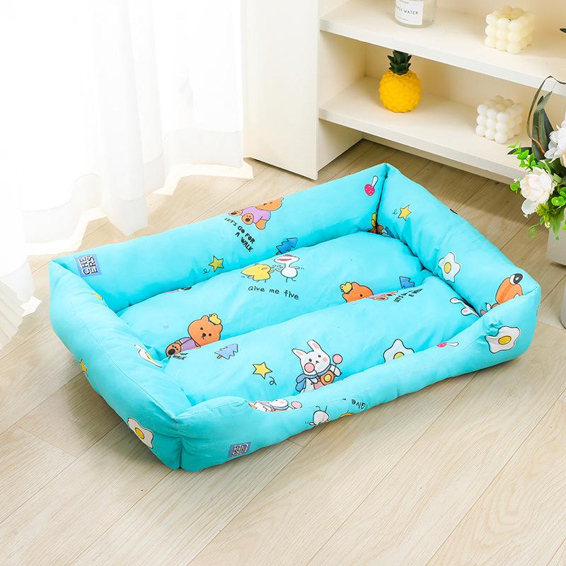 Universal Four-Season Warm Plush Large Rectangular Dog Bed