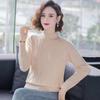 Women's Short Sweater Loose Plate-size Sweater Women's Autumn Semi-high Neck Pullover Winter Stylish Knitted Sweater