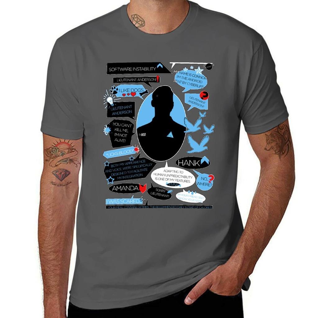 Connorquote Tshirt Breathable Lightweight Summer Top
